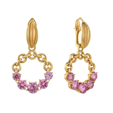 Серьги Fiore di Firenze, ORO FIORE dF CATENE NOVA